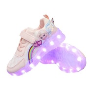 Dziecięce Adidasy tęczowa księżniczka LED buty