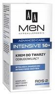 Przeciwzmarszczkowy krem do twarzy męski AA Men 50+ odbudowujący 50ml