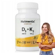 Vitamín D3 K2 2000UI zdravé kosti kĺby 90tab odolnosť proti poklesu nálady
