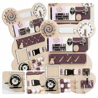 VEĽKÁ SENZORICKÁ TABUĽA MEDVEDÍKA BEAR BOARD MANIPULAČNÁ MONTESSORI VZDELÁVACIA