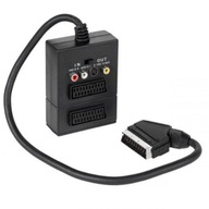 sumator SCART - 2SCART + RCA chinch IN/OUT SVHS BL