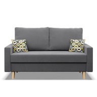 SOFA z Funkcją Spania ETNA Rozkładana KANAPA DWUOSOBOWA do Salonu Szara