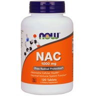 NOW NAC 1000mg 120tabs DETOX PEČENE GLUTATION