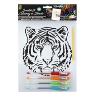 Grafix Kreatívny stierací žreb Tiger Pre Deti