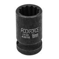 Nasadka głowica końcówka udarowa 16mm 1/2" 12-kątna stal Cr-Mo ROCKFORCE