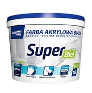 FARBA AKRYLOWA SUPER BIEL MAT 10L FRANSPOL