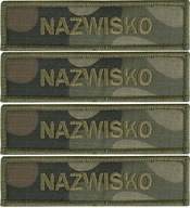 Vojenský menovateľ Priezvisko pre uniformu name patch RZEP x 4 kusy VZOR 2024
