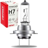 AMIO ŻARÓWKA HALOGENOWA H7 12V 55W filtr UV E4 ŻARÓWKI DO SAMOCHODU AUTA