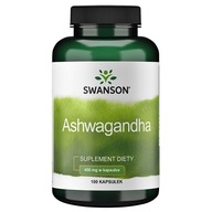 SWANSON ASHWAGANDHA 450MG żeń-szeń indyjski PAMIĘĆ STRES 100k FULL SPECTRUM