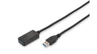 Kabel przedłużający USB 3.0 SuperSpeed Typ USB A/USB A M/Ż aktywny czarny 5