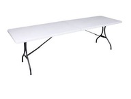 Rozkladací stôl skladací biely 244 x 76 cm