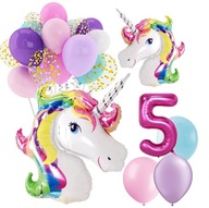 BALÓNY narodeninový set 5 ROKOV JEDNOROŽEC UNICORN
