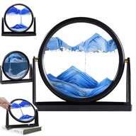 Pohyblivý obraz Piesku okrúhleho skleneného 3D rámu