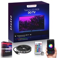 Taśma LED RGB USB 4M do TV Ledy Podświetlenie do Telewizora APLIKACJA PILOT