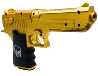 pištoľ na guľôčky plastové atrapa zbrane zlatý desert eagle