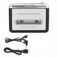 Odtwarzacz kasetowy MAGNETOFON walkman konwerter USB MP3 Retro + SŁUCHAWKI
