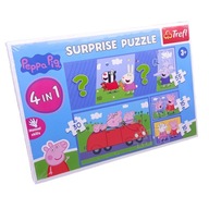 SURPRISE PUZZLE 4W1 ŚWINKA PEPPA PIG TREFL 91864