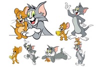 WYDRUKI FIGURKI CUKROWE TOM I JERRY A4