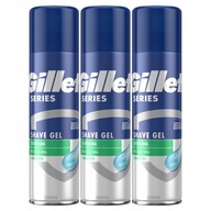 Gillette Sensitive Series żel do golenia 3 sztuki