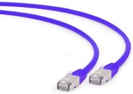 Kabel sieciowy LAN RJ-45 SFTP kat.6a fioletowy 3m
