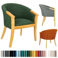 Krzesło tapicerowane CORDIAN kubełkowe skandynawskie loftowe różne kolory