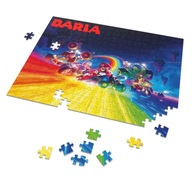 Puzzle + meno + krabička SUPER MARIO BROS A4 35 dielikov