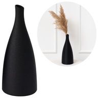 Váza LAR, elegantná, geometrická, čierna mat 24.4CM | Status Artis Decor