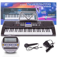 Keyboard Organy Pianino Meike MK-2106 Klawisze do nauki gry Mikrofon