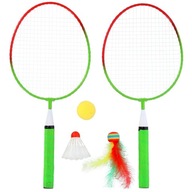 Zestaw Rekreacyjny Do Badmintona Dla Dzieci 2 Rakietki + 2 Piłeczki +Lotki