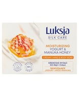 Luksja Silk Care Kremowe Mydło w kostce Jogurt i Miód manuka 100 g