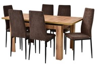 Stół WOTAN rozkładany i 6 krzeseł SZTRUKS