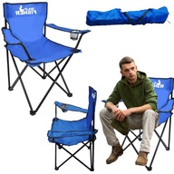 Składane krzesło turystyczne wędkarskie na camping pod namiot z pokrowcem