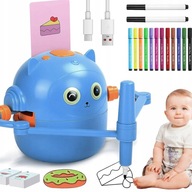 INTERAKTÍVNY KRESLIACI ROBOT PRE DETI VZDELÁVACÍ SET 100 LISTOV + PERÁ