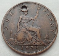 WIELKA BRYTANIA - 1 pens - 1879 - Victoria