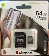 KINGSTON KARTA PAMIĘCI 64 GB MICRO SD CLASS 10