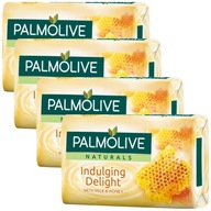 Palmolive Naturals Indulging Delight Milk & Honey Mydlo v kocke 4x90g