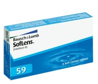 BAUSH & LOMB SOFLENS 59 SOCZEWKI MIESIĘCZNE BC: 8.6 6 SZT MOC +0,5