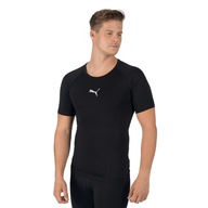 Pánske futbalové tričko PUMA Liga Baselayer Tee čierne 655918 03 XS