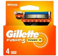 Gillette Fusion 5 Power 4 sztuki Oryginalne