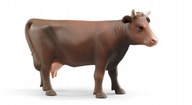 Figurka krowy brązowej w trzech pozach