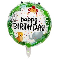 Balon foliowy SAFARI Dżungla ZOO Zwierzęta Urodzinowy HAPPY BIRTHDAY