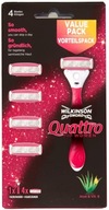 Wilkinson Sword Quattro For Women holiaci strojček+4ostrenie