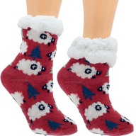 Teplé Ponožky Detské zimné protišmykové medvedíky 27-31