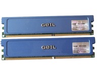 Pamięć DDR 2GB 400MHz PC3200 Geil Value 2x 1GB GW.