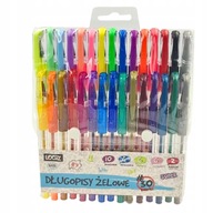 LOOZZ Kolorowe długopisy żelowe DUŻY zestaw 30 kolorów