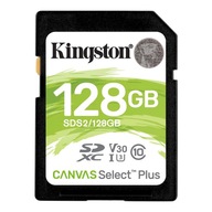 Karta Kingston SDXC 128GB Canvas SelectPlus 4K UHD