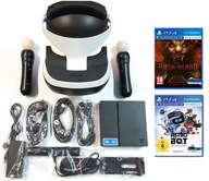 GOGLE SONY PLAYSTATION VR PS4 + KAMERA V2 + 2x KONTROLER MOVE + GRY