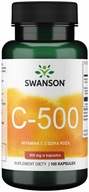 Vitamín C with Rose Hips 500mg 100 kapsúl Swanson