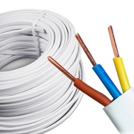 Przewód Płaski Instalacyjny YDYp 3x1,5 mm2 750V - 100mb kabel