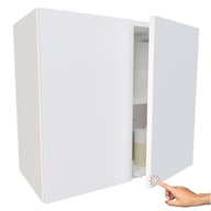 Malá kúpeľňová skrinka závesná biela mat kúpeľňová skrinka elegantná 60cm